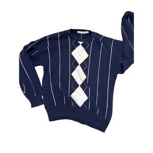 Men's Argyle Pinstripe Sweater